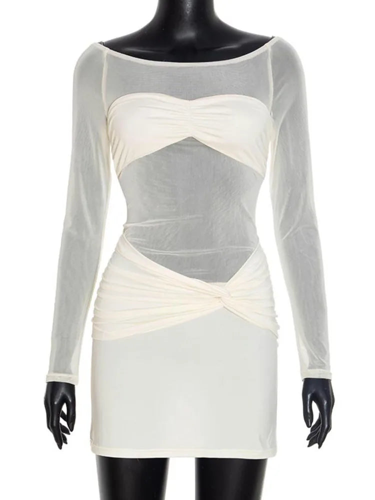 שמלה מיני דגם לין